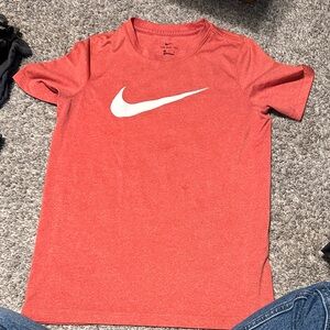Nike Red Short Sleeve Swoosh Crew Tee